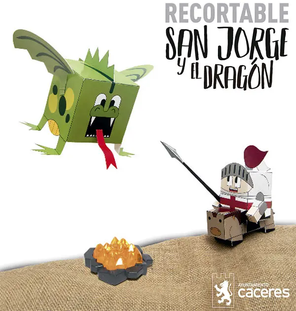 recortable-jorge-y-el-dragon