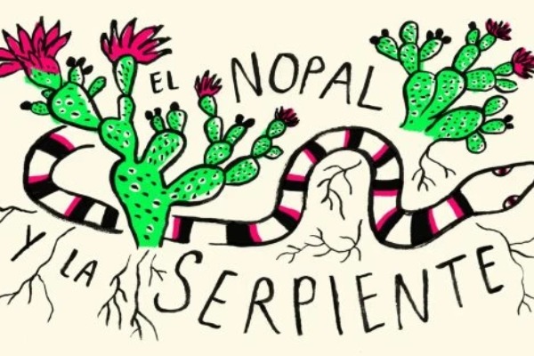 el-nopal-y-la-serpiente-serpentina-de-colores